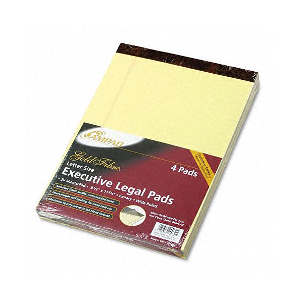 Ampad Gold Fibre 20-lb. Watermarked Writing Pads AMP20032