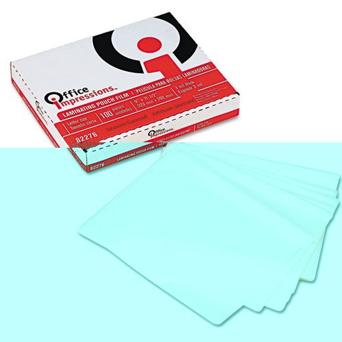 Office Impressions Laminating Pouches 3mm 9 x 11 12 100Box