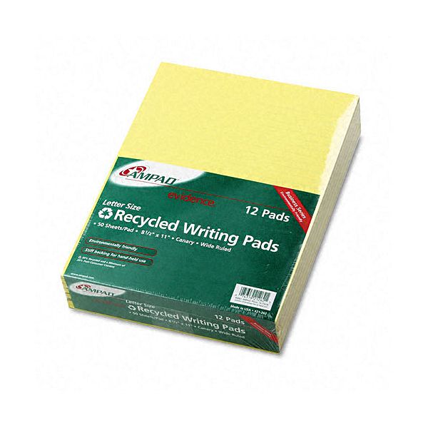 Ampad Evidence Recycled Glue Top Writing Pads AMP21262