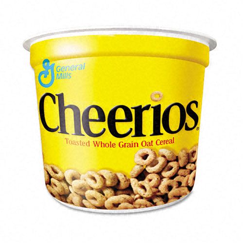 General Mills Cheerios Cereal, Single-Serve 1.3oz Cup, Six/Box