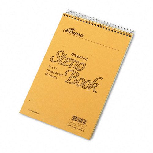 Ampad Steno Book Gregg Rule Green Tint 60 Sheets