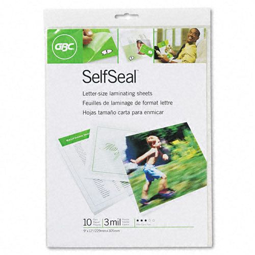 GBC SelfSeal Clear Laminating Sheets