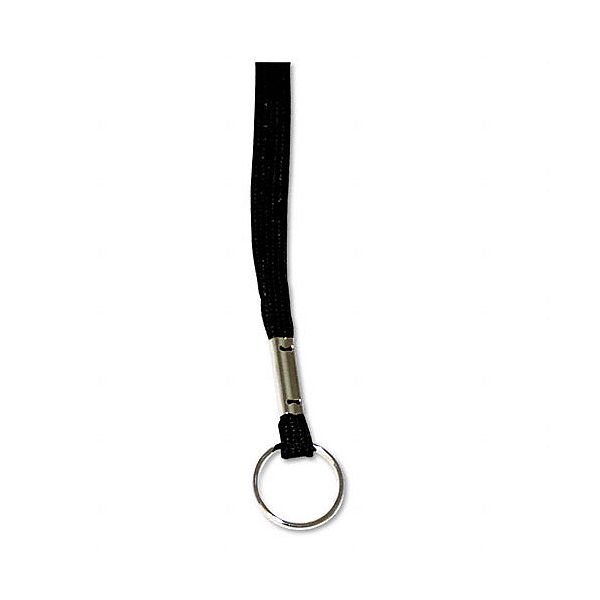 Advantus Neck Lanyard For Badges, Ring Style, 36", Black AVT75423