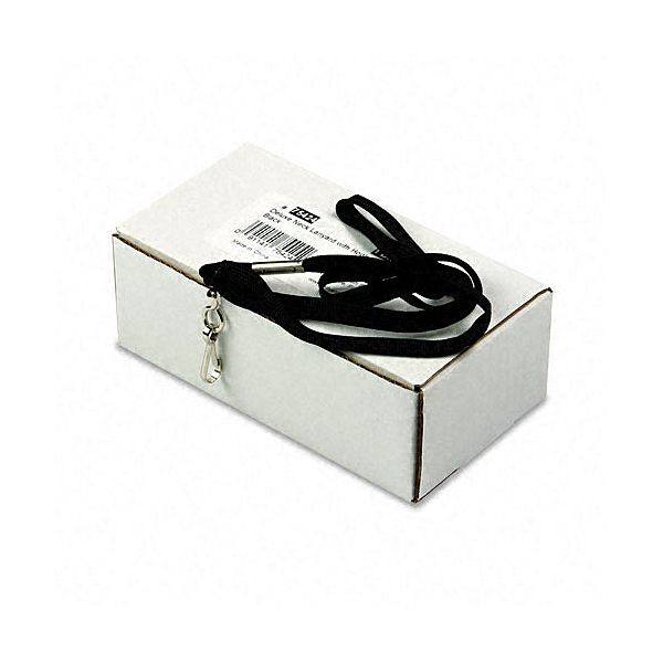 Advantus 36" Neck Lanyard, J-hook Style, Black, 24 Per Box AVT75424