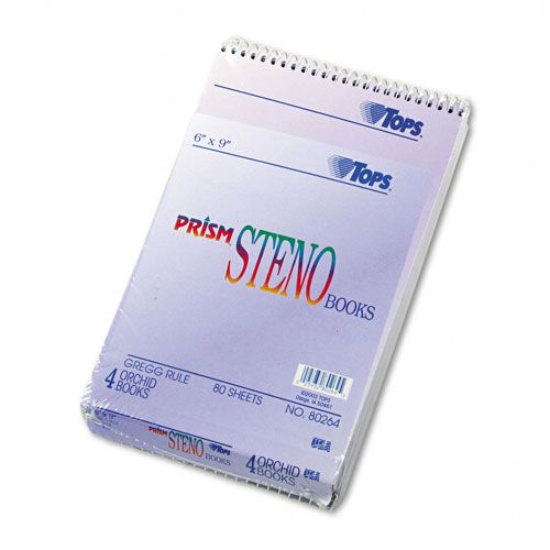 TOPS Spiral Steno Notebook Gregg Rule Orchid