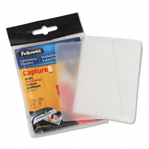 Fellowes Laminating Pouches 5mm 2 58 x 3 78 25pack