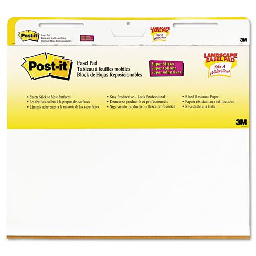 Post it Super Sticky Self Stick Easel Pads
