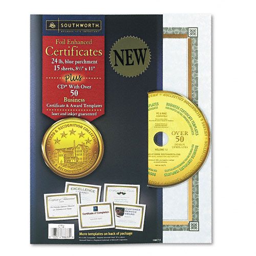 Southworth Foil Enhanced Certificates with CD