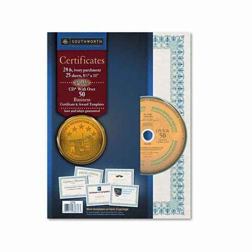 Southworth Preprinted Certificates With CD