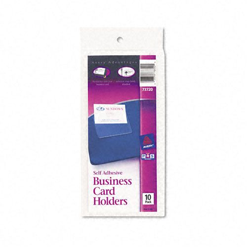 Avery Self Adhesive Business Card Holders