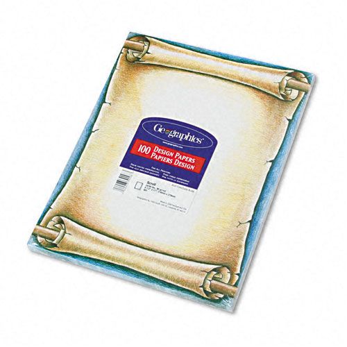 Geographics Design Paper Scroll 24lb Letter 100 SheetsPK