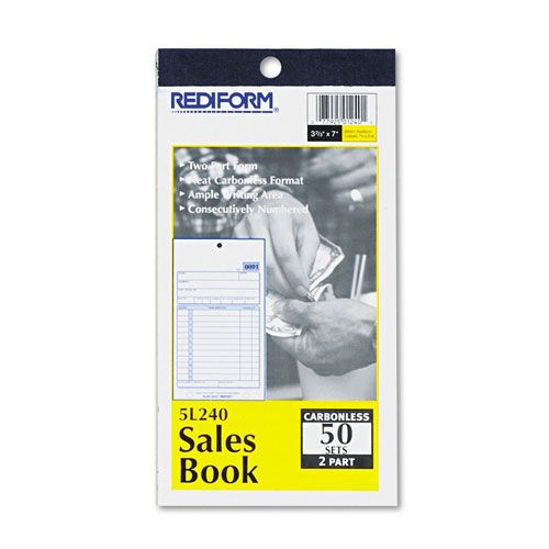 Rediform Carbonless Sales Form 3 58 x 6 38 50 SetsBook