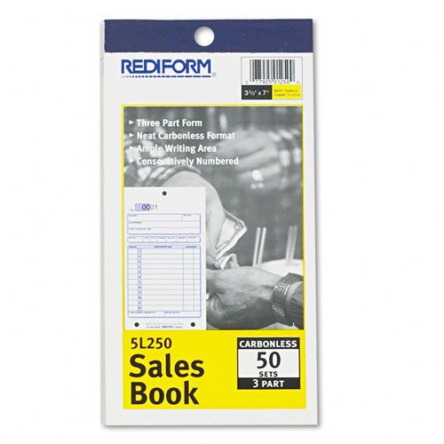 Rediform Carbonless Sales Forms 3 58 x 6 38 50 Sets