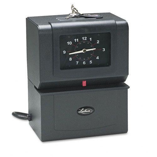 Lathem Time Automatic Model Heavy Duty Time Recorder Gray