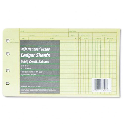 Rediform National Brand Four Ring Binder Refill Sheets