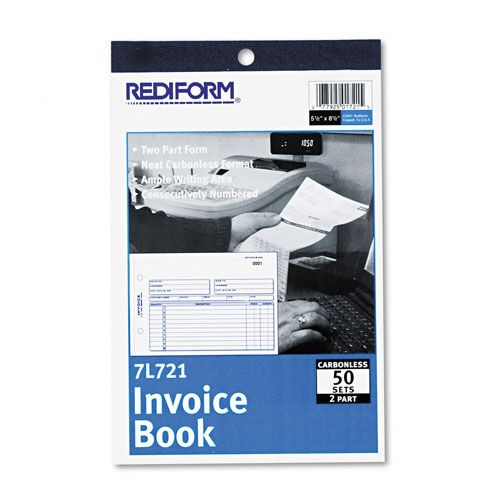 Rediform Invoice Carbonless Duplicate 50 SetsBook