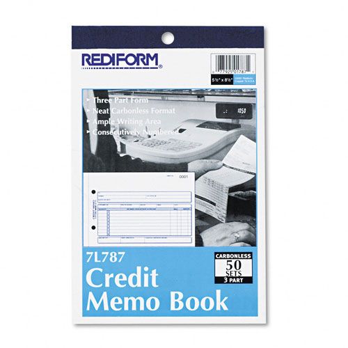 Rediform Carbonless Credit Memo Book