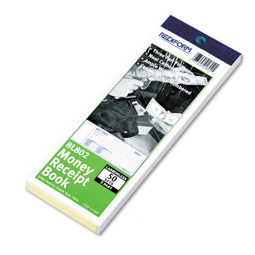 Rediform ReceiptCarbonless Triplicate 50 SetsBook