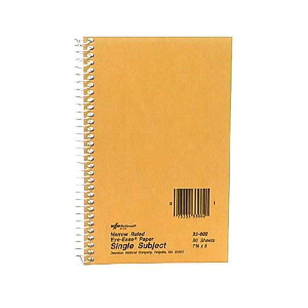 Rediform National Spiral Notebook Single Subject 80 Sheets 734 X