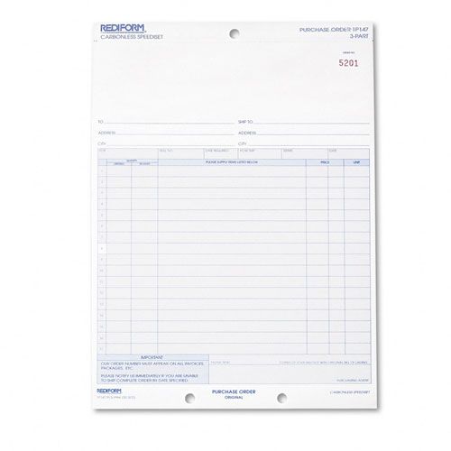 Rediform Speedisets Carbonless Purchase Order