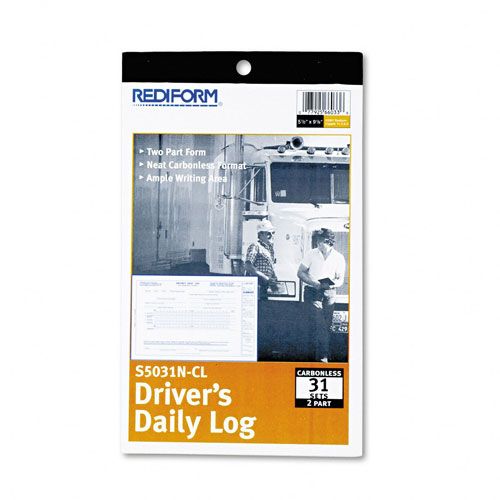 Rediform Drivers Daily Log Carbonless Duplicate Book