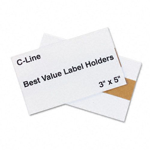 C Line Repositionable Label Holders 3 x 5 Clear 50Pk