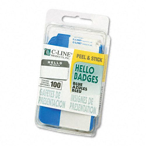 C Line Self Adhesive Hello Name Badges
