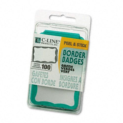 C Line Self Adhesive Border Style Name Badges
