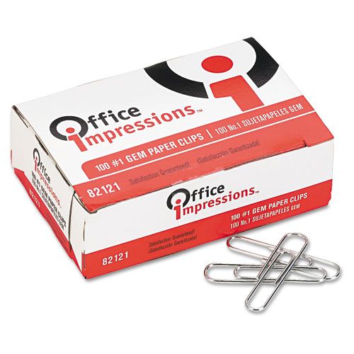 Office Impressions Paper Clips No1 100Box