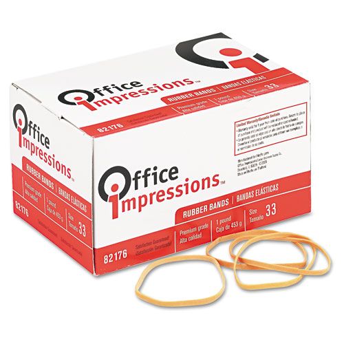 Office Impressions Boxed Rubber Bands Size 33 18x3 12 12 per pack