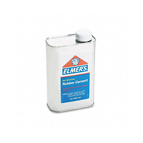 Elmer's Rubber Cement, 1qt, Repositionable Rubber Cement
