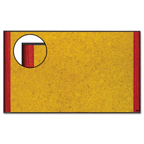 3M Cork Bulletin Board 48 x 36 Mahogany Frame