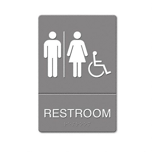 Quartet ADA Restroom Sign Wheelchair Accessible Symbol