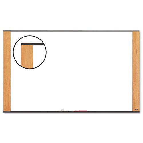 3M 48x36 Melamine Dry Erase Board Light Cherry Frame