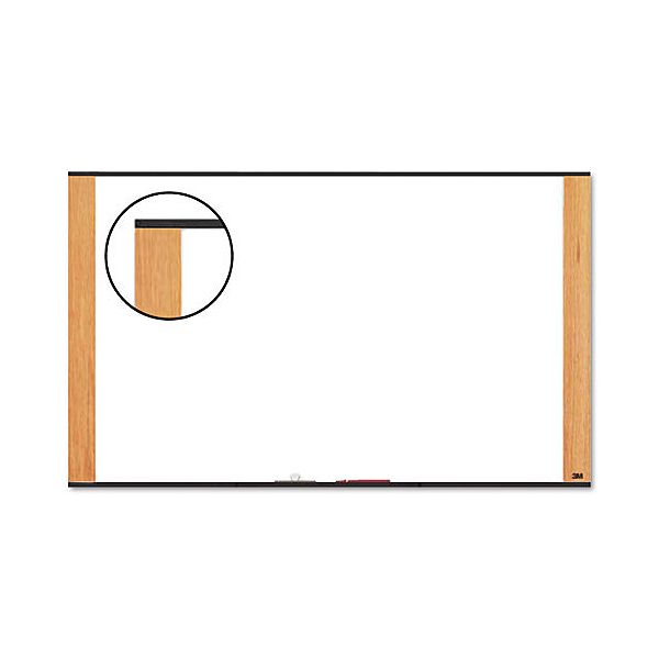 3m 48x36 Melamine Dry Erase Board, Light Cherry Frame MMMM4836LC