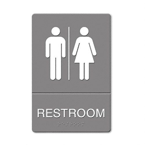 Quartet ADA Restroom Sign Large Restroom Symbol