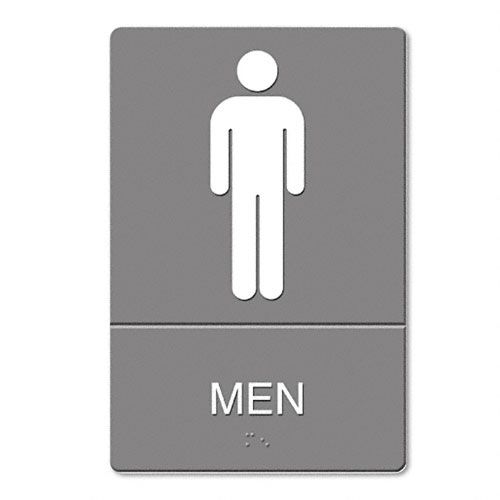 Quartet ADA Restroom Sign Men Symbol with Tactile Graphic