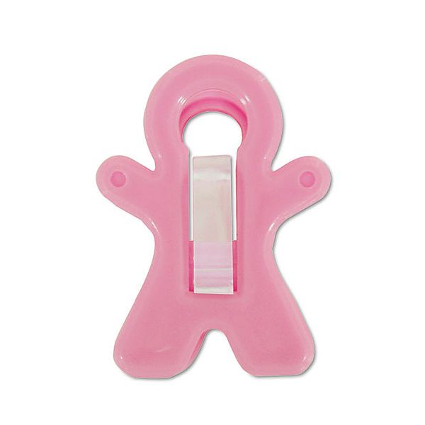 Adams Manufacturing Clamp Man, Plastic, Pink, 3/pack ADM3300673241