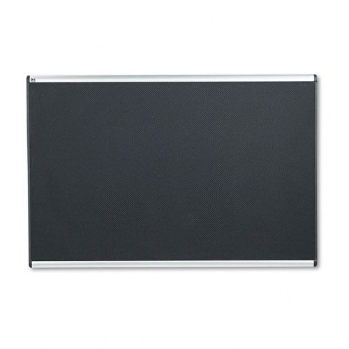 Quartet Prestige Black Embossed Foam Bulletin Board