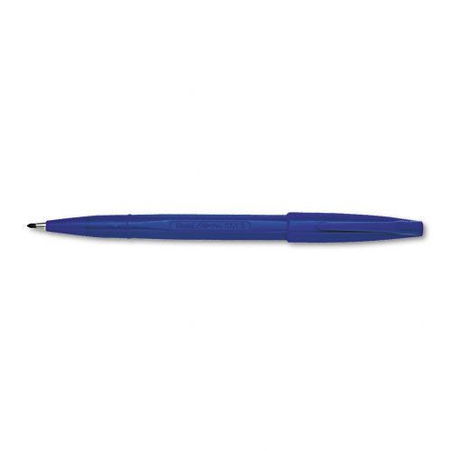 Pentel Fine Point Stick Pen Blue Barrel and Ink