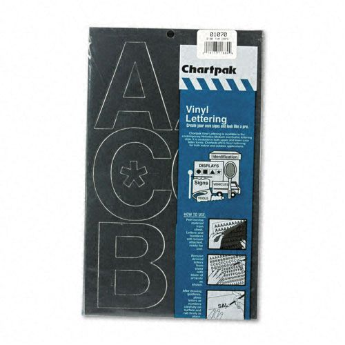 Chartpak Press On Vinyl Uppercase Letters 3 High Black