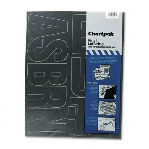 Chartpak Press On Vinyl Uppercase Letters 4 High Black