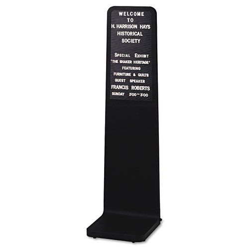 Ghent Tower Message Center 17 x 56 Black