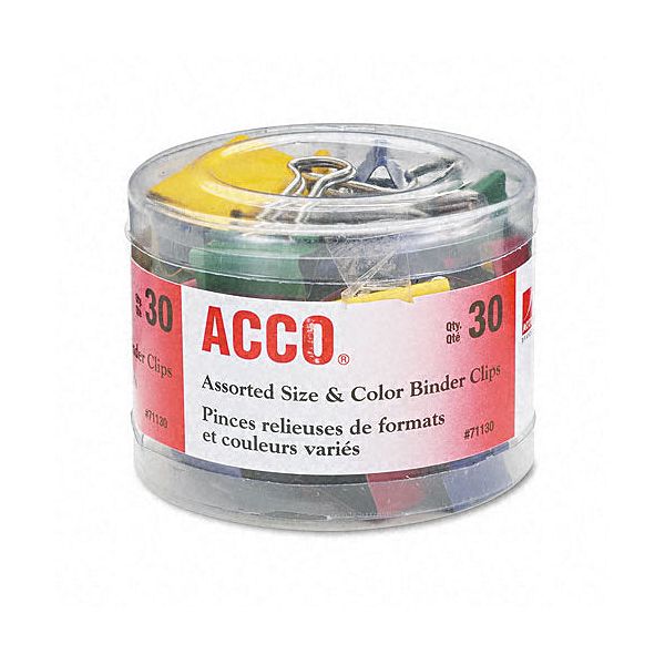 Acco Binder Clip Assortment ACC71130