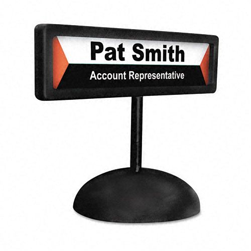 Advantus People Pointer Plastic Desktop Sign with Nameplate