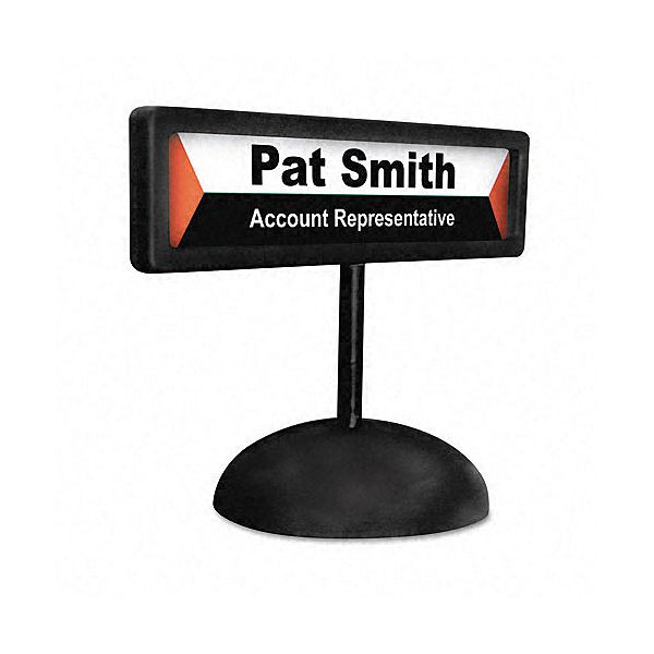 Advantus People Pointer Plastic Desktop Sign With Nameplate AVT83708