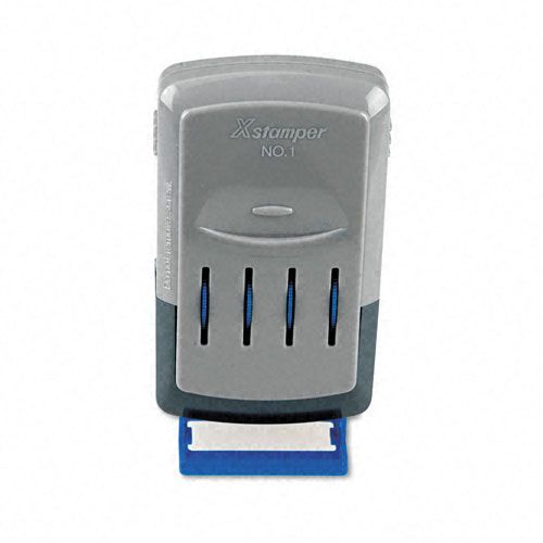 Xstamper VersaDater Line Dater Pre Inked Blue Message