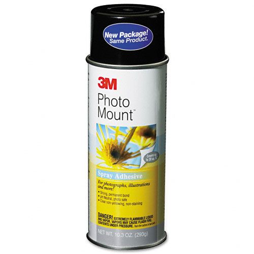 3M Photo Mount Spray Adhesive, 10.25 oz., Aerosol