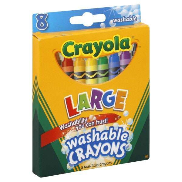 Crayola Crayons, Washable, Large, 8 crayons at Kmart.com