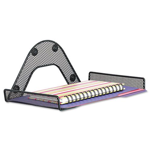 Safco Onyx magnetic mesh panel accessories single tray